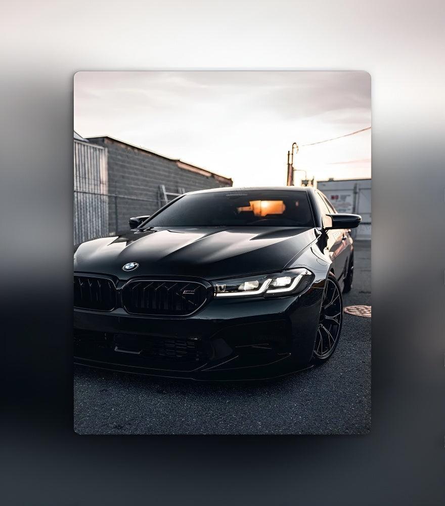 BMW M5 Competition Glowing Car Wall Decor – Custom LED Neon Art - 737Magic
