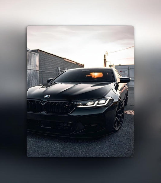 BMW M5 Competition Glowing Car Wall Decor – Custom LED Neon Art - 737Magic