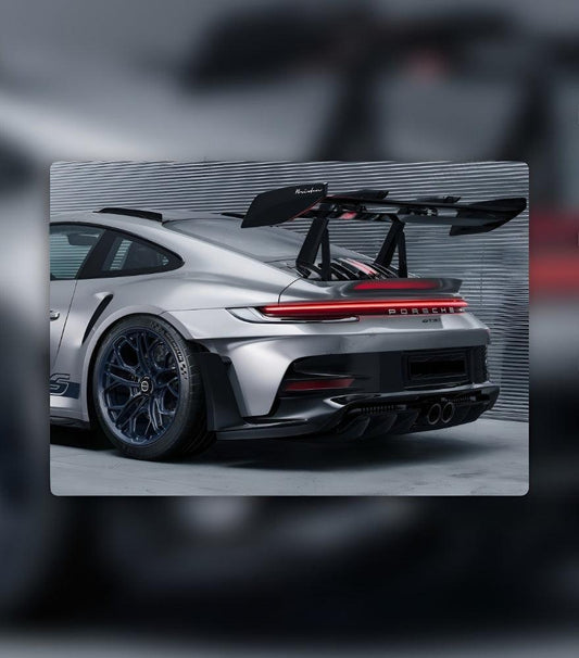 Porsche 911 GT3 RS Glowing Car Wall Decor – Custom LED Neon Art - 737Magic