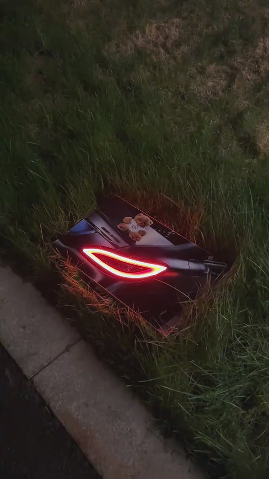 Custom Mercedes CLS63 AMG Glowing Car Wall Decor with LED Neon Lights